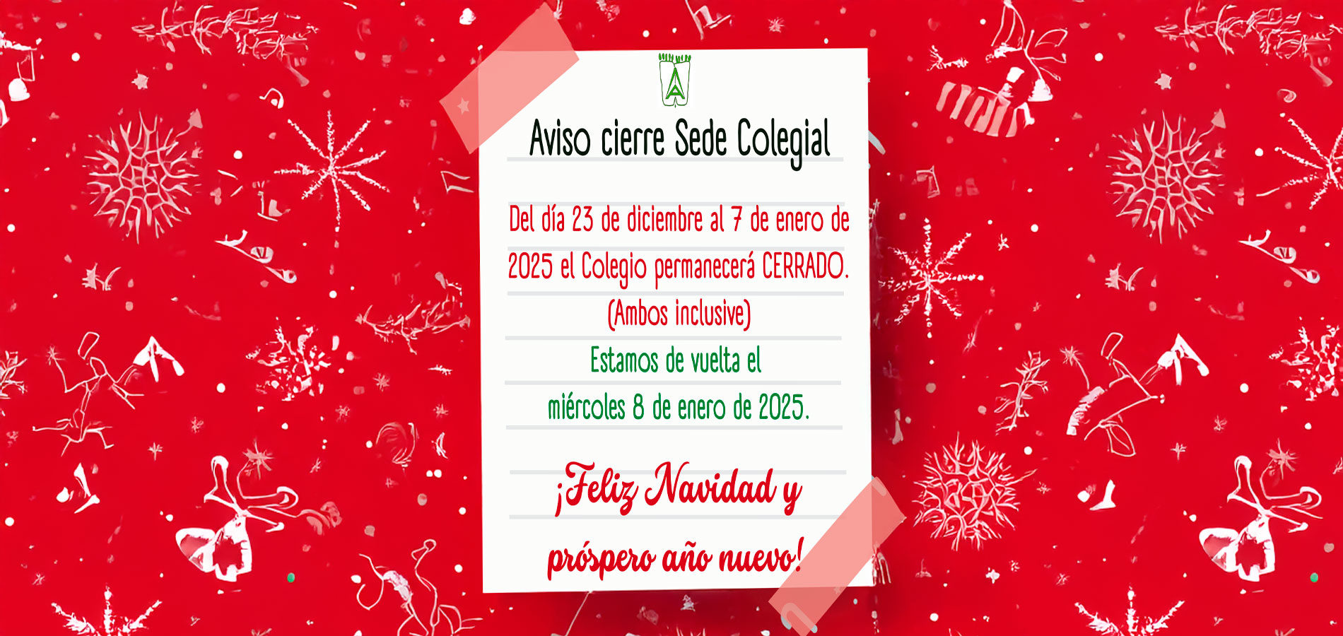 Coaatief les desea felices fiestas !